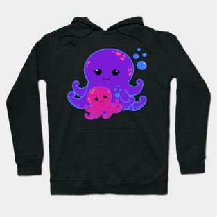 Mom and baby Octopus Hoodie